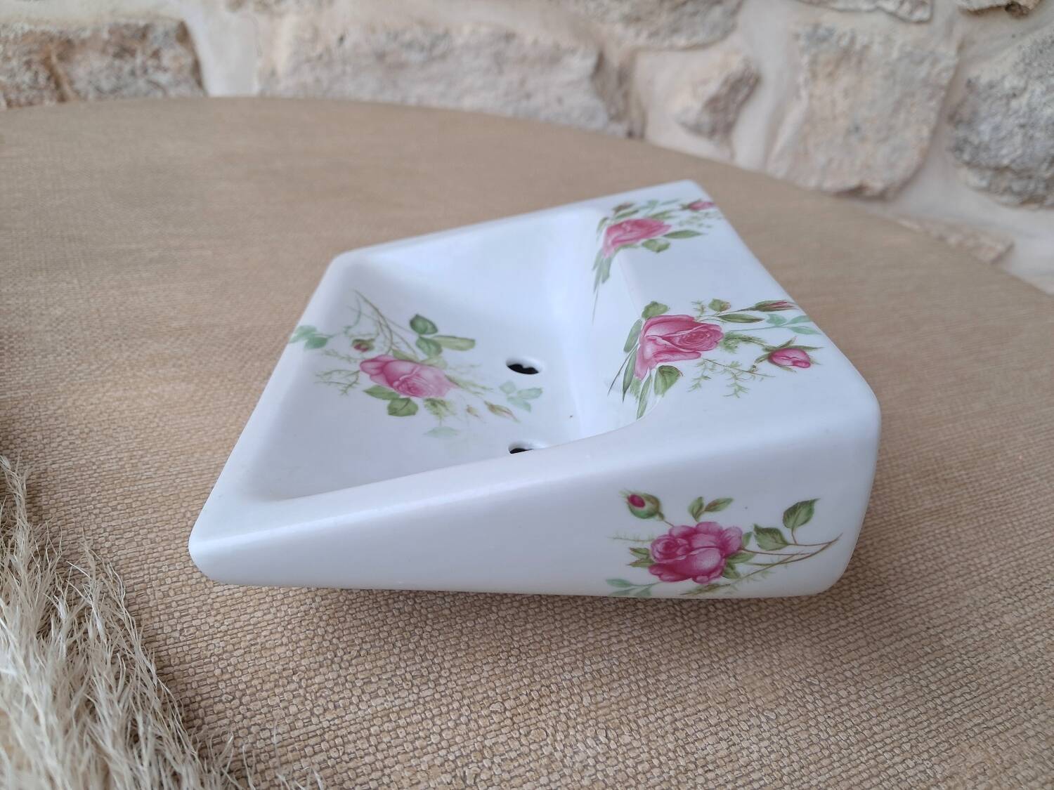 Antique ceramic soap dish