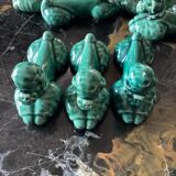 Set of twelve ceramic knife holders