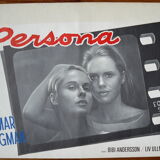 Original movie poster of Ingmar Bergman's Persona