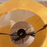 Yellow lamp "Paper and metal design".