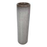 Jacques & Dani Ruelland Grey glazed ceramic roller vase