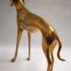Statue vintage, big dog brass sculpture, dog statue, Greyhound, whippet, greyhound, interior decorating, home décor