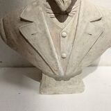 Epreuve en platre sculpté " Buste d'un notable " XX siècle