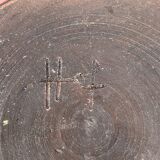 Gérard Hofmann Vallauris, manganese red cup, signed, 50s