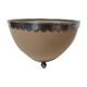 Empty cut ostrich egg pocket and silver 925 italian design 70