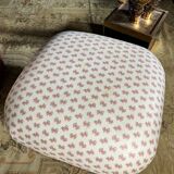 Napoleon III Style Armchair and Pouf with Pink Bow Decor