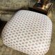 Fauteuil Et Son Pouf De Style Napoléon III à Décor De Noeuds Roses