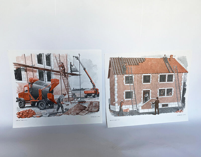 Lot posters "cakes & works"