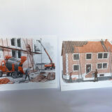 Lot affiches "gâteaux & travaux"