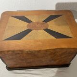 coffret à bijoux marqueterie diverses essences de bois