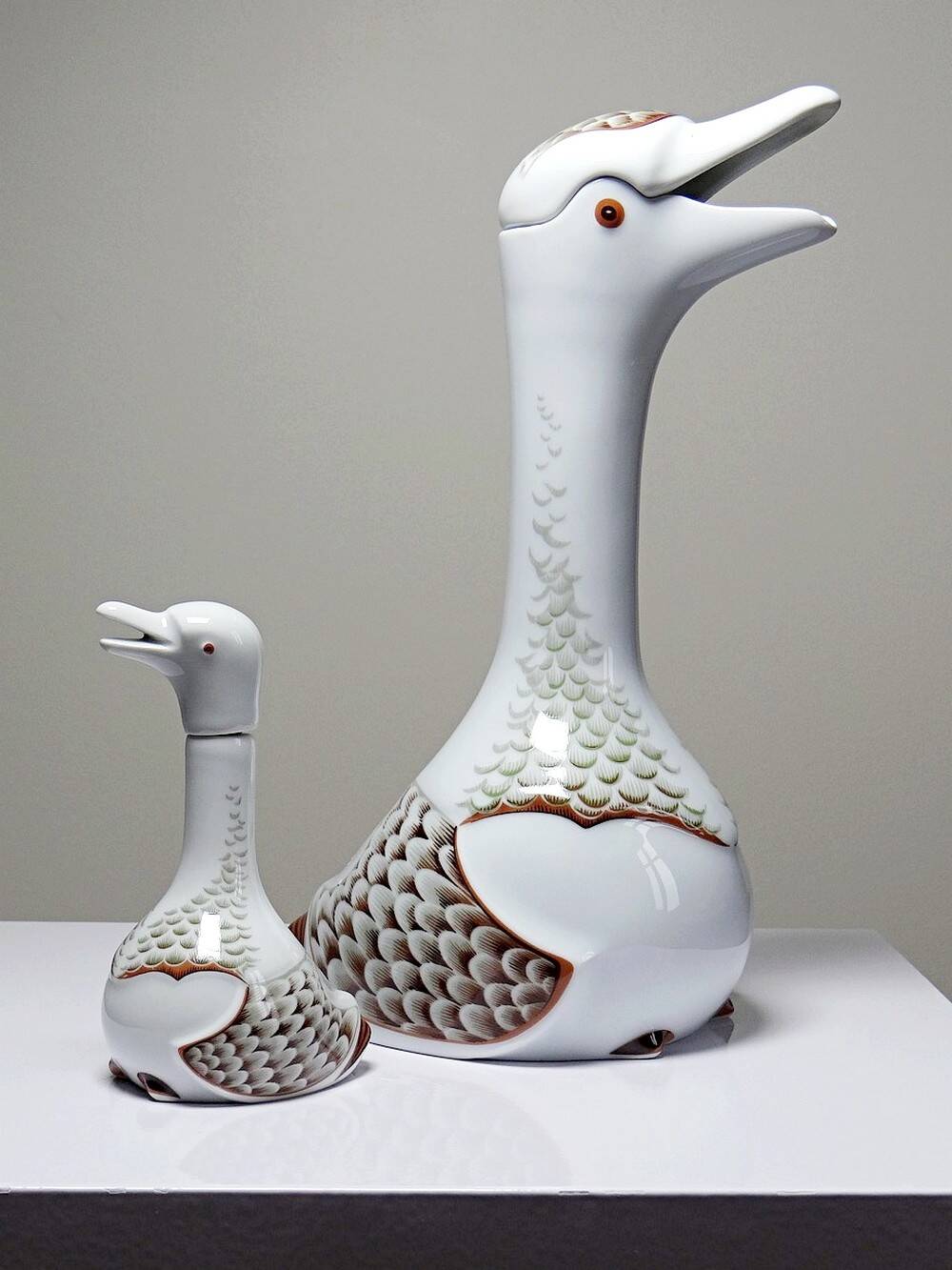 Duo carafe & miniature vintage 80's Haviland Castel after Sandoz for Chabot