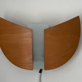 Pair of wooden sconces Lucid 1980