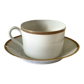 Large cup and saucer Haviland