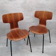 Set of 2 model 3103 Hammer chairs by Arne Jacobsen for Fritz Hansen, Denmark , 1969