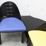 Set of 2 armchairs and coffee table designed by Patrice Bonneau, Genexco edition, 19