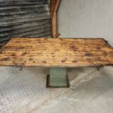 Unique industrial table garden table dining table 90 x 182 cm