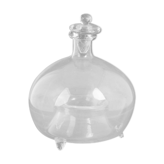 Colorless blown glass wasp trap