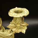 Paire de bougeoirs, style Louis XV, du XIXe