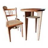 Round table and chair, 1960