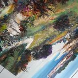 Painting by the seaside Provence C. Charpides
