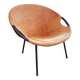 Suede circle armchair by Lusch & Co