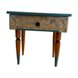 Chevet table de nuit 1960 peinte vintage