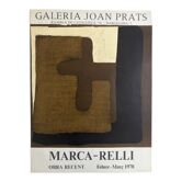 Poster in lithograph by Conrad MARCA-RELLI, Galeria Joan Prats, 1978