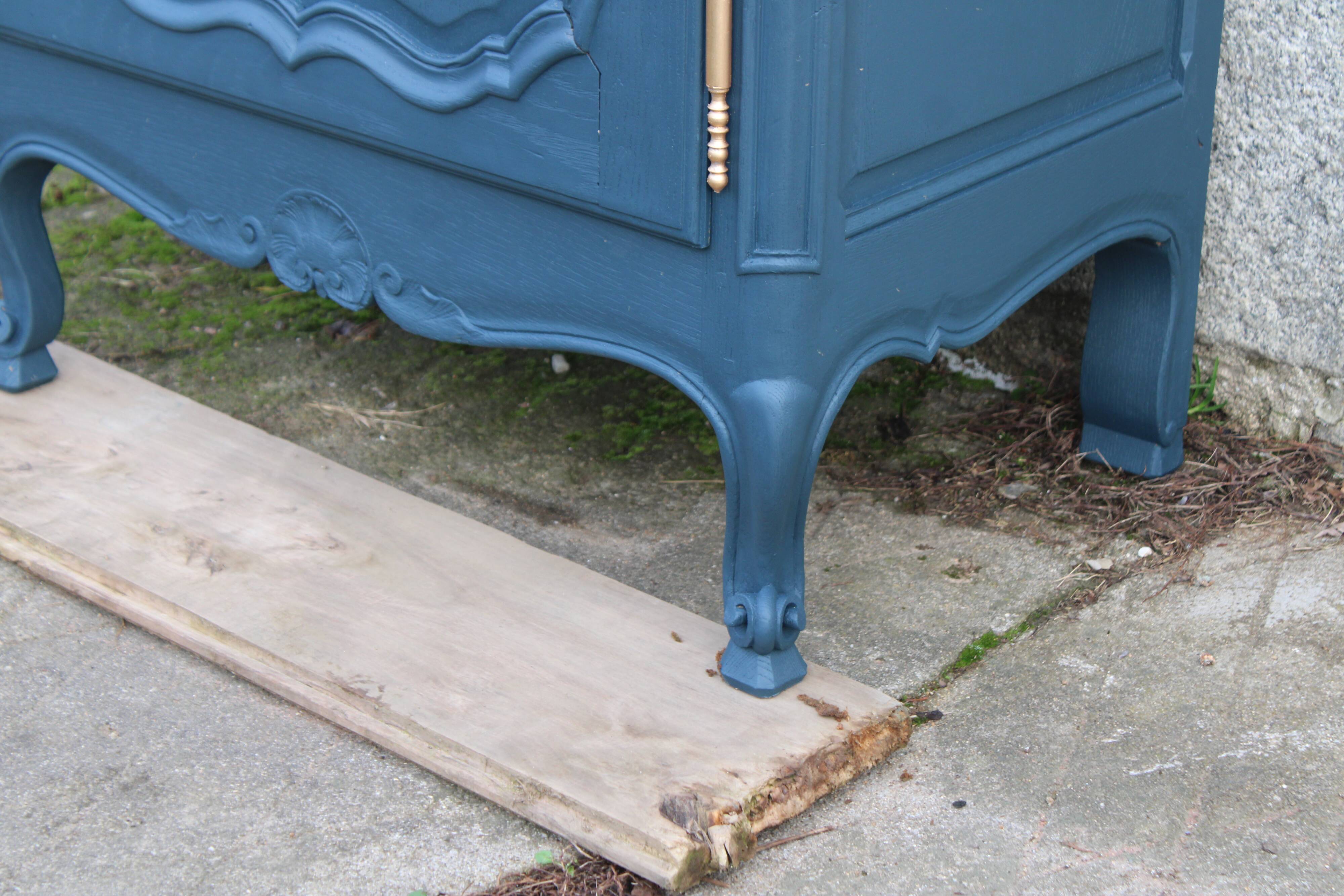 Renovated antique display cabinet