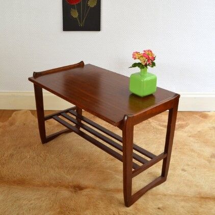 Table d'appoint vintage en bois - 1950
