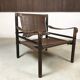 Model Sirocco leather safari chair by Arne Norell, 1960s