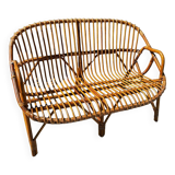 Vintage rattan sofa