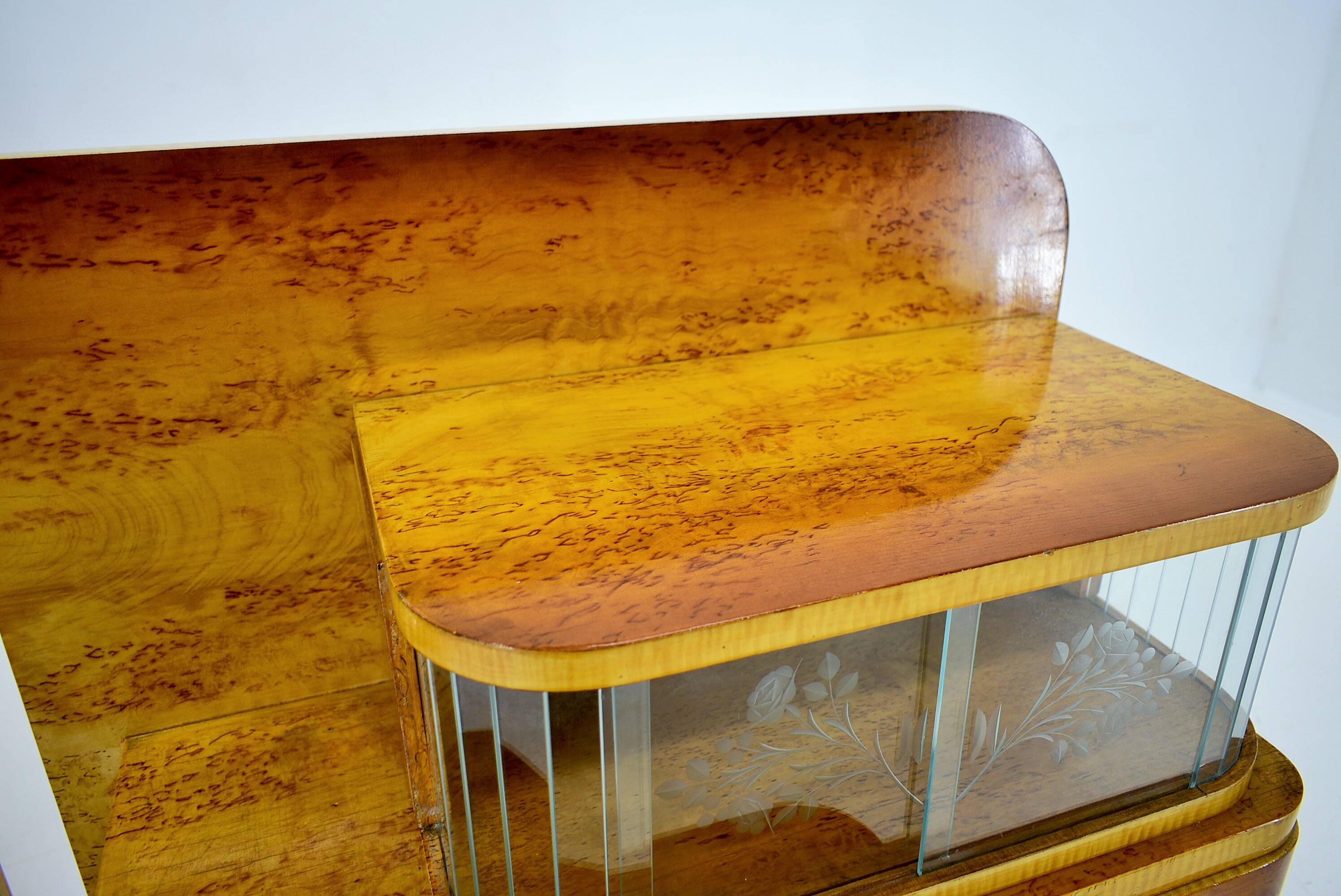 1939s set of Art Deco bedside tables, Czechoslovakia