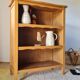 Honey-coloured antique wooden bookcase - antique library
