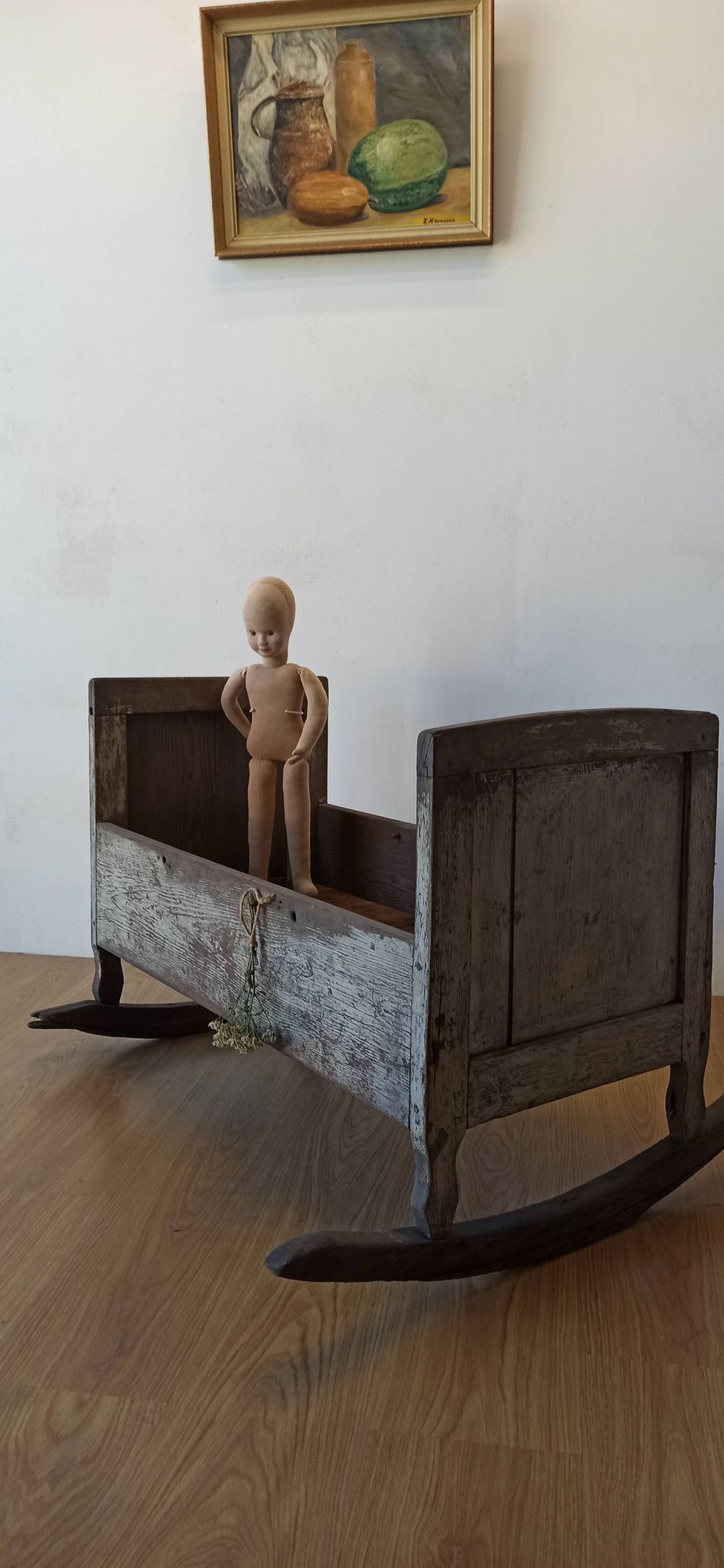Old, antique cradle.