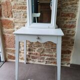Dressing table and antique chair