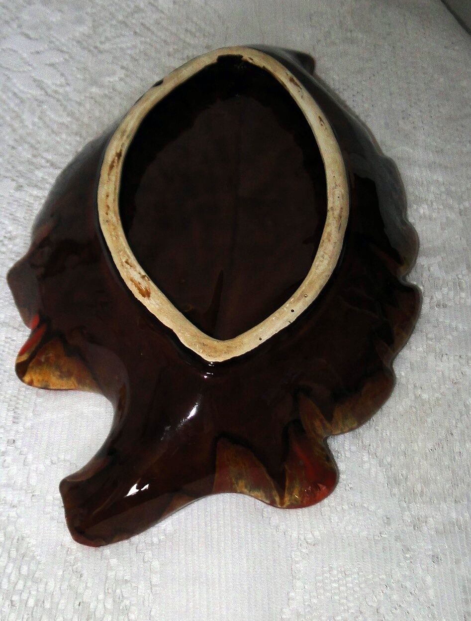 Coupe à fruits ceramique forme feuille