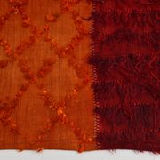 Red & orange tones vintage rug, 163x240 cm