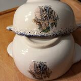 2 eared bowls in Haute Savoie earthenware