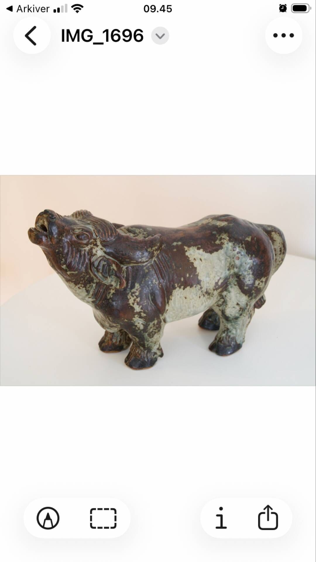 One-of-a-kind monumental pair: ultra-rare knud kyhn water buffaloes –