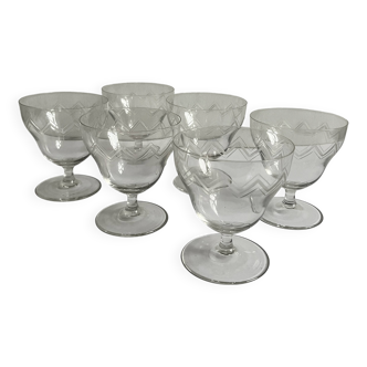 Art Deco wine glasses