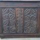 Large Gothic desk in solid oak from the 19th century.
