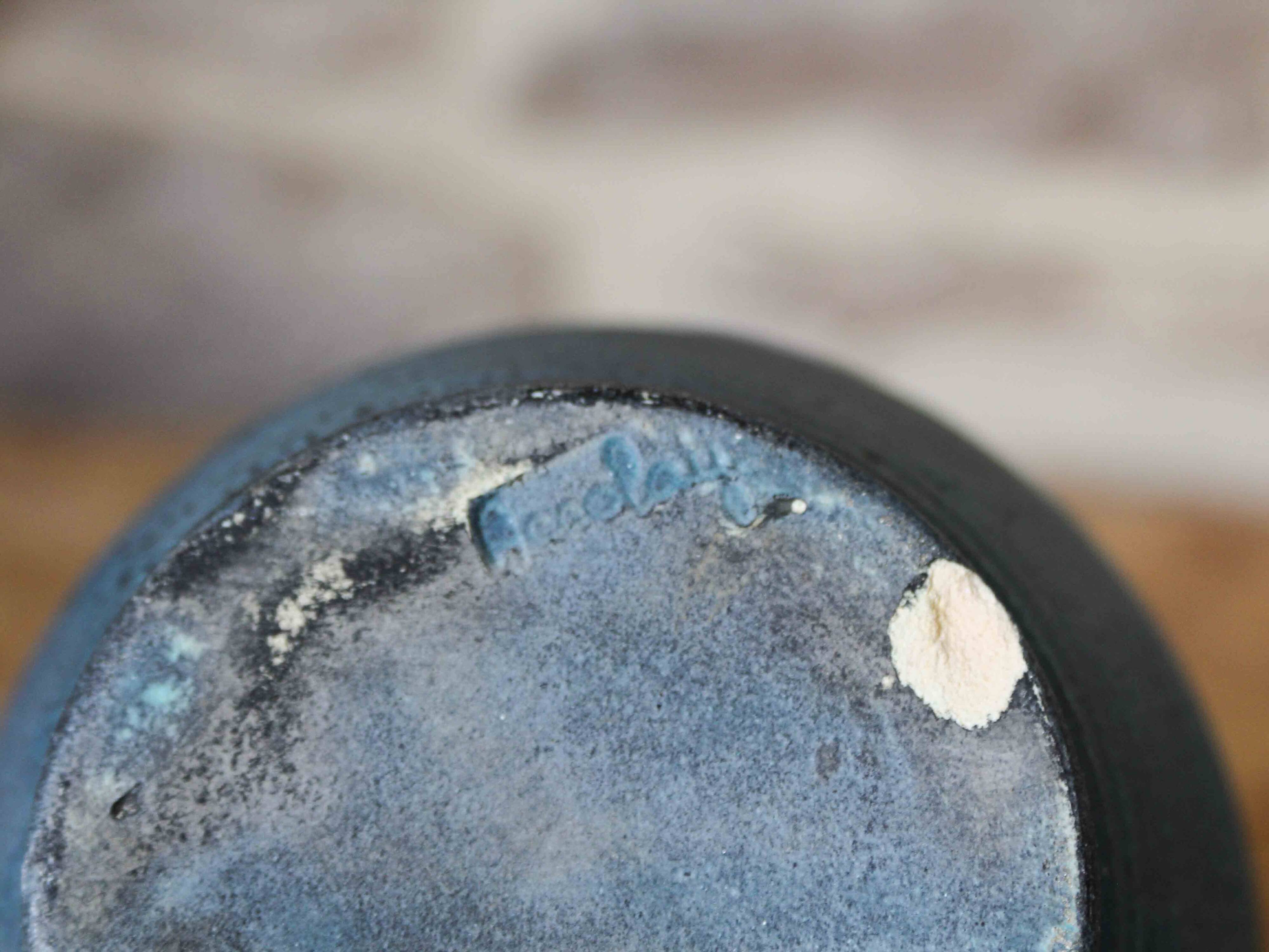 Vase en céramique bleu Accolay