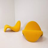 Ensemble de 2 chaises à languettes par Pierre Paulin pour Artifort, 1960s