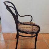 Fauteuil de bistrot Hoffman en bois courbé