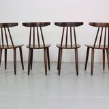 Poul Volther Set Of 6 Dinning Room Chairs "3705" For Fremel Røjle, Denmark, 1960