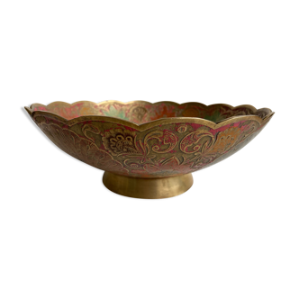 Trinket bowl in gilded brass