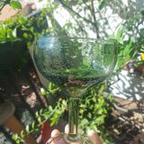 8 coupes en verre soufflé de Biot ( cocktail , coupe à fruits )