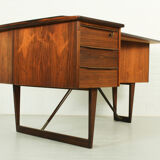 1960s Peter Løvig Nielsen 'Boomerang' Desk Hedensted Møbelfabrik