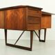 1960s Peter Løvig Nielsen 'Boomerang' Desk Hedensted Møbelfabrik