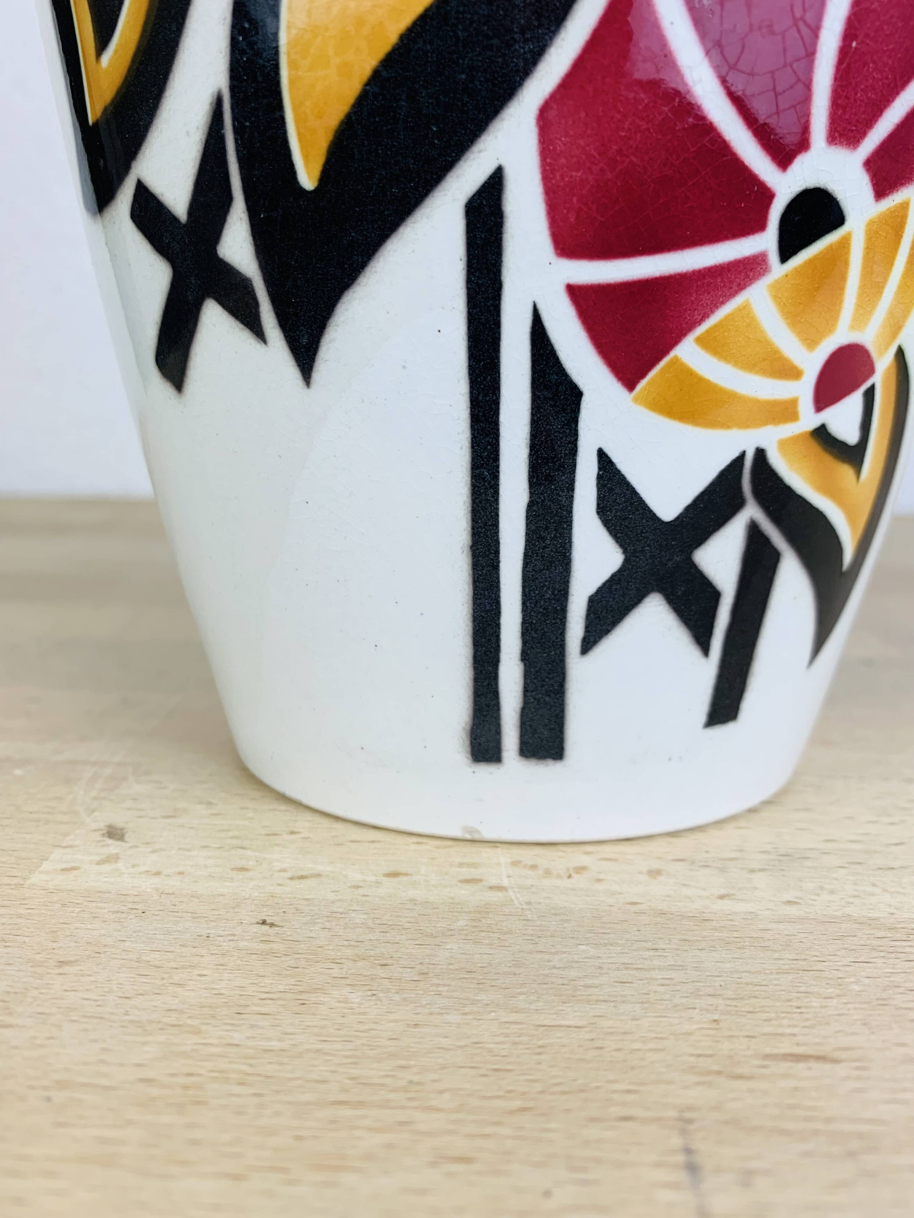 Art Deco vase, Pergola model, Keller & Guérin Lunéville